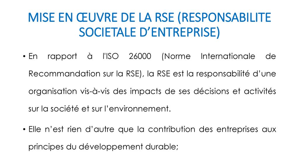 SYSTÈME DE MANAGEMENT ENVIRONNEMENTAL SME ET RESPONSABILITE SOCIETALE